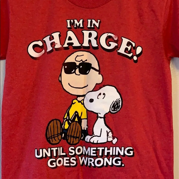 Peanuts - “I’m in Charge” graphic tshirt, S - Picture 2 of 3